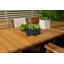Charvi 6 - Person Acacia Solid Wood Patio Dining Set Rectangular Table