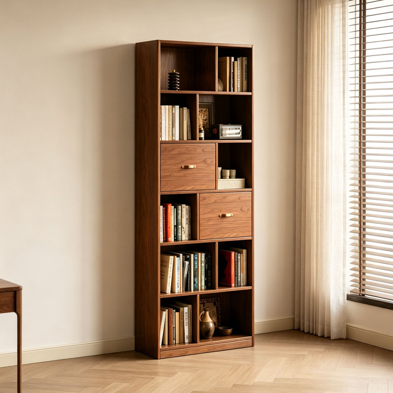 Petite bibliothèque de style européen, H 84,65 po x l 39,37 po x P 11,81 po