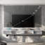 Console multimédia 70 pouces avec prises de courant, support de meuble télé flottant pour le salon, rangement pour divertissement-1672627183