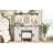 43.3" Farmhouse Makeup Vanity Desk With Lighted Mirror