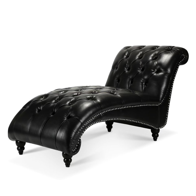 Chaise avec accoudoirs Jacksonburg, Polyuréthane noir