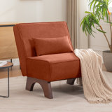 30"W Upholstered Accent Lounge Chair with Pillow