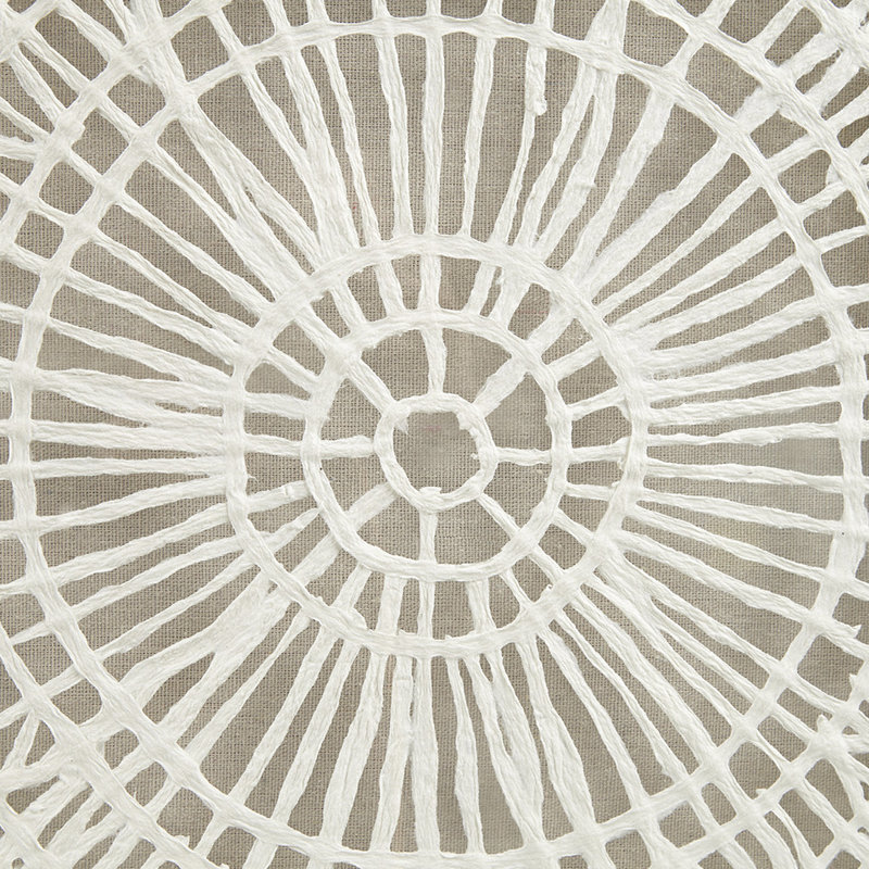 Décoration murale médaillon en papier de riz - Cadre en bois naturel artisanal