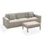 Ensemble de patio modulaire moderne Tomczyk 4 pièces, 2 fauteuils + chaise sans accoudoirs + table basse, tissu résistant aux intempéries et aux UV, aucun assemblage requis-2074630232-2074630236