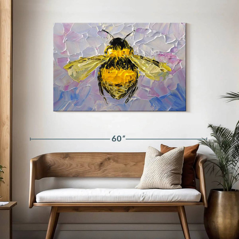 Brampt Abstract Bee, 30" H x 45" W
