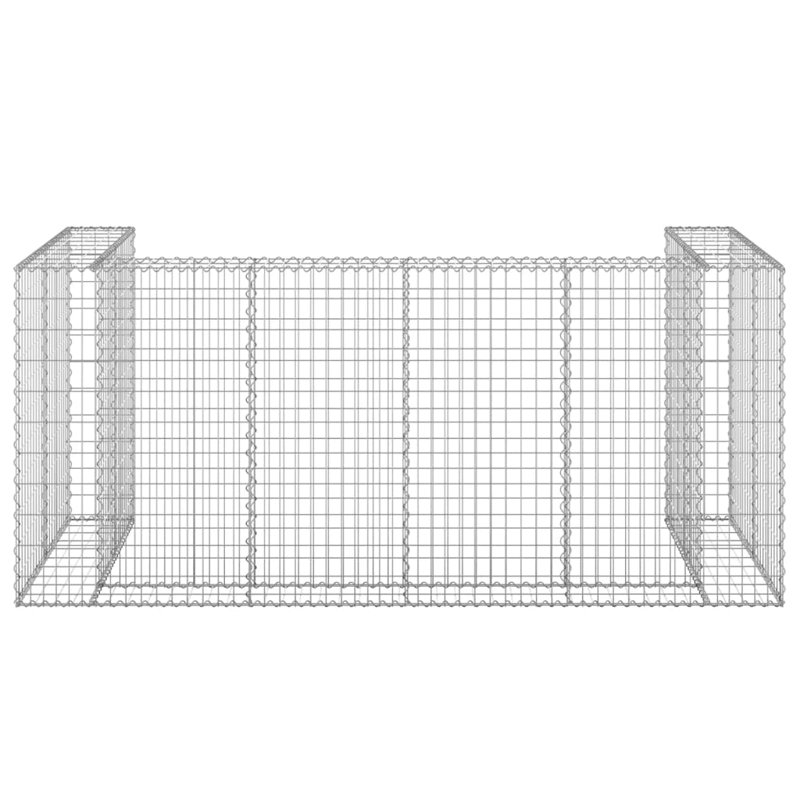 Silver Metal Fence Panel, 43.3" H x 100" W x 39.4" D