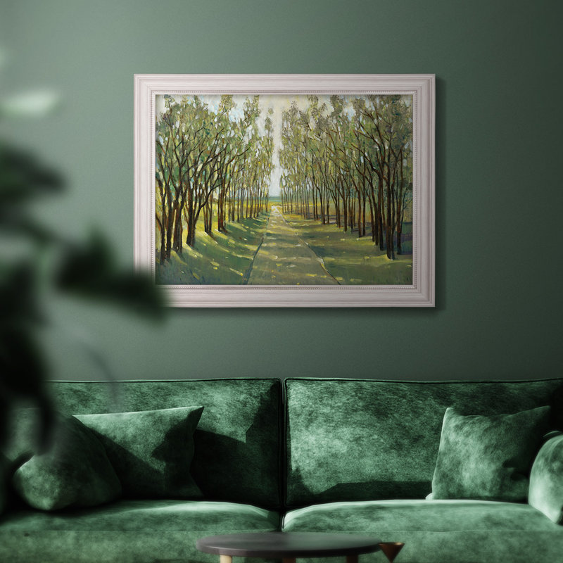 Forest Path encadré sur toile, H 21 po x l 25 po x P 2,5 po