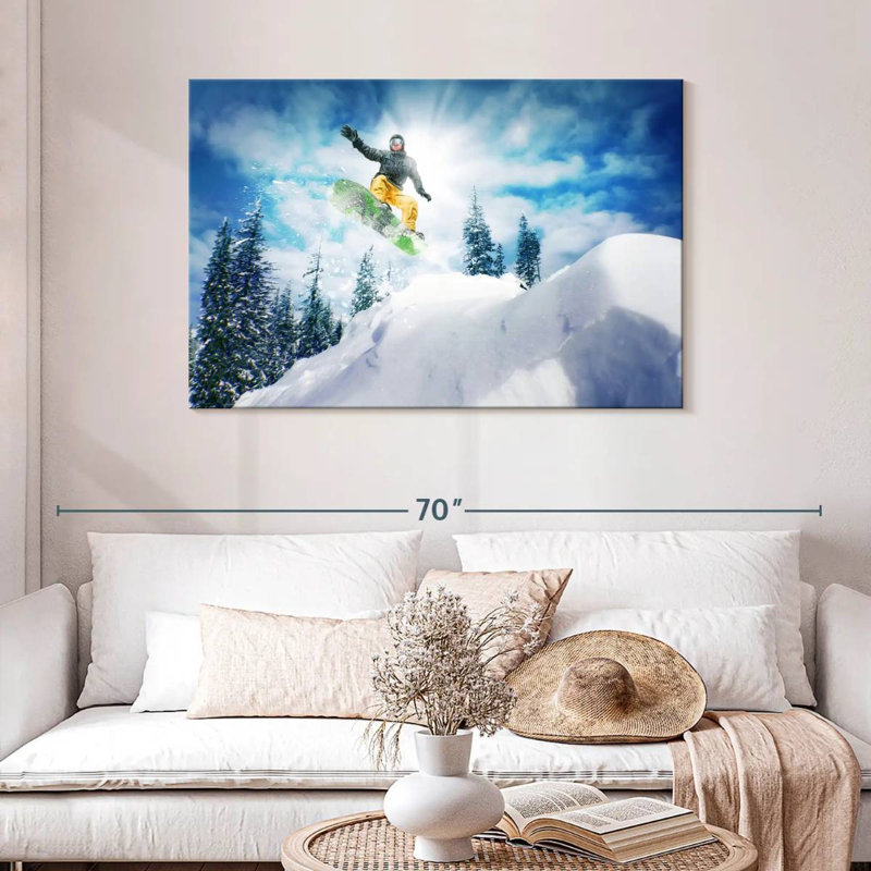 Sirci Snowboarder sautant, H 30 po x l 45 po
