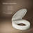 Hyten Elevated Quiet-Close Round-Front Toilet Seat-114555089