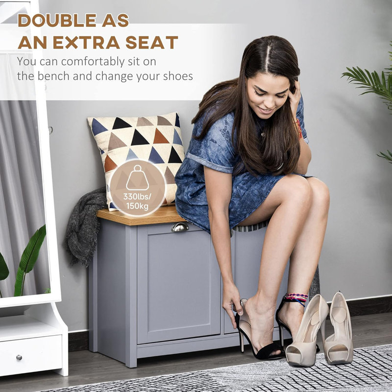 8 Pair Shoe Storage Bench