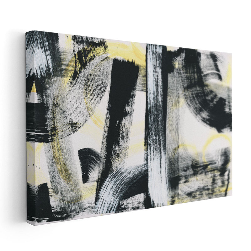 LPs in 33 Black and White - reproduction d'art sur toile, H 20 po x l 30 po