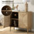 Carreiro 32"W Woven Transitional 2-Door Accent Cabinet-102054703