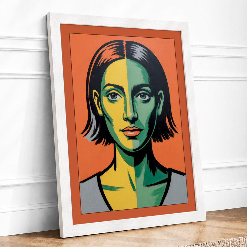 Divided Portrait Modern - Print, A1 - 84.1 x 59.4 cm, White