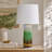 D16x30" Table Lamp with Glass Construction