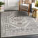 Medallion Non Slip Washable Rug(Brown)