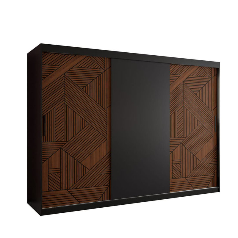 Phineus 3 Door Manufactured Wood Wardrobe
