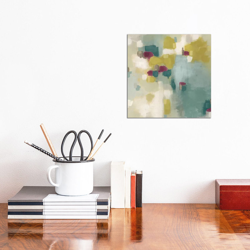 Harbor Lights II by June Erica Vess - Wrapped Canvas Painting, 30.48 cm H x 30.48 cm W
