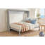 Grand lit escamotable mural et USB, gris-745074078