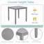 Table carrée à hauteur de comptoir - Placage de bouleau gris-844853608-844853622
