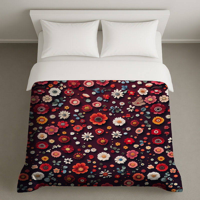 Housse de couette Floral Bedding, Lit simple