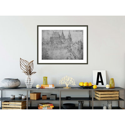 «The Minster at Aachen» par Albrecht Dürer, impression giclée sur cadre