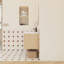 Meuble-lavabo flottant mural de 36 pouces avec lavabo en gel, conception modulaire à 3 portes pour les salles de bain modernes, beaucoup de rangement et une installation facile