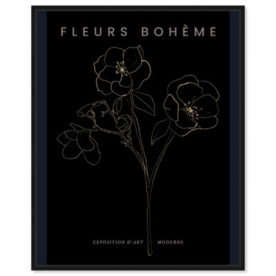 Fleurs Boheme Moderne II, art boho minimaliste par Hokku Designs