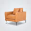 Fauteuil en cuir véritable Fessler