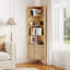 66.73'' Tall Corner Cabinet With 2 Fluted Doors And Shelves-884527832