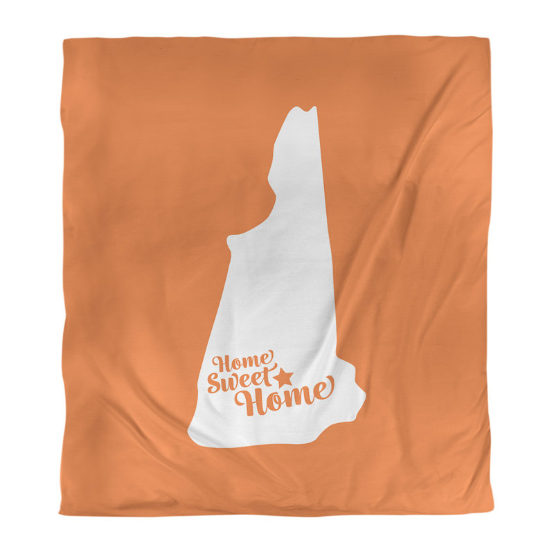 Housse de couette concord doux, Housse de couette pour grand lit, Orange, Microfibre