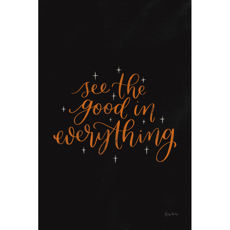 Mod Glam See The Good II Black by Becky Thorns - Wrapped Canvas Print, 122cm H x 81cm W