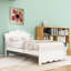 Wood Platform Bed with Headboard and Legs-1887252077