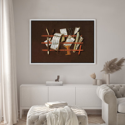 Music Score Dark Brown Newspaper Books Illustrations Rustic French Country Artwork