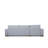 Stylish Corner Sofa with Table, Light Grey, 114.2 x 76.4 x 33.5 inches | Beech Wood & Chipboard Frame, 100% Polyester Fabric | Comfortable 18 DNS Foam & Spring Cushioning | Includes 2 Portable 17.7 x 17.7 inch Cushions, Walnut Legs, Scandinavian Design-1333674673-1333674672