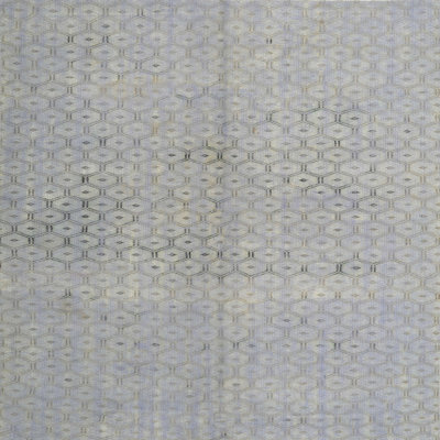 Tapis géométrique en laine gris