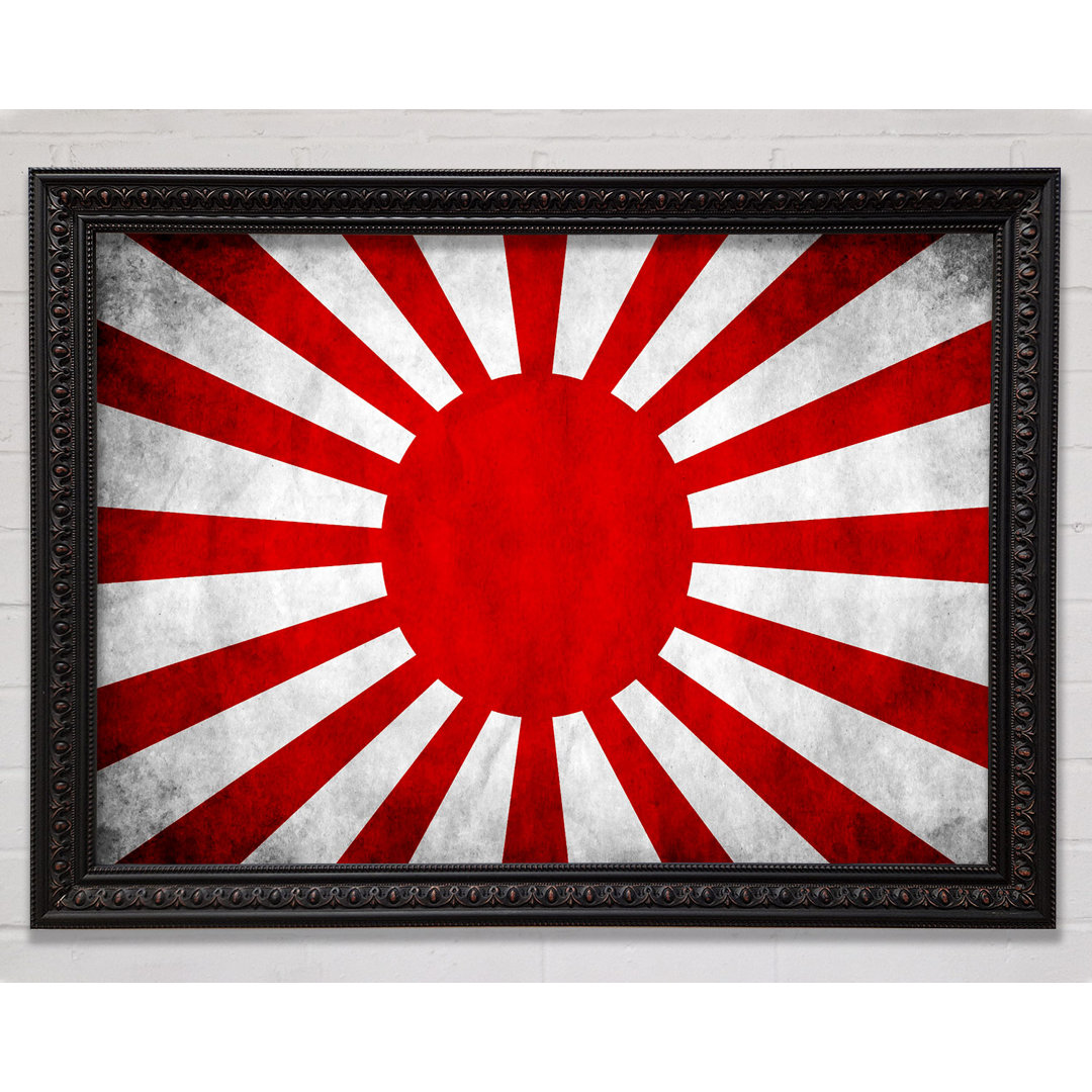 Japanische Kriegsflagge - Einzelner Bilderrahmen Kunstdrucke