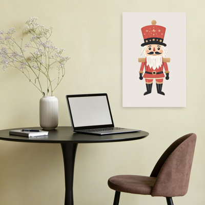 Jolly Christmas Nutcracker Classic Traditional Vintage Winter Landscape Wall Art Print 1 Piece Wrapped Canvas Wall Art