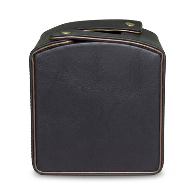 Noir Leather Tissue Box Cover