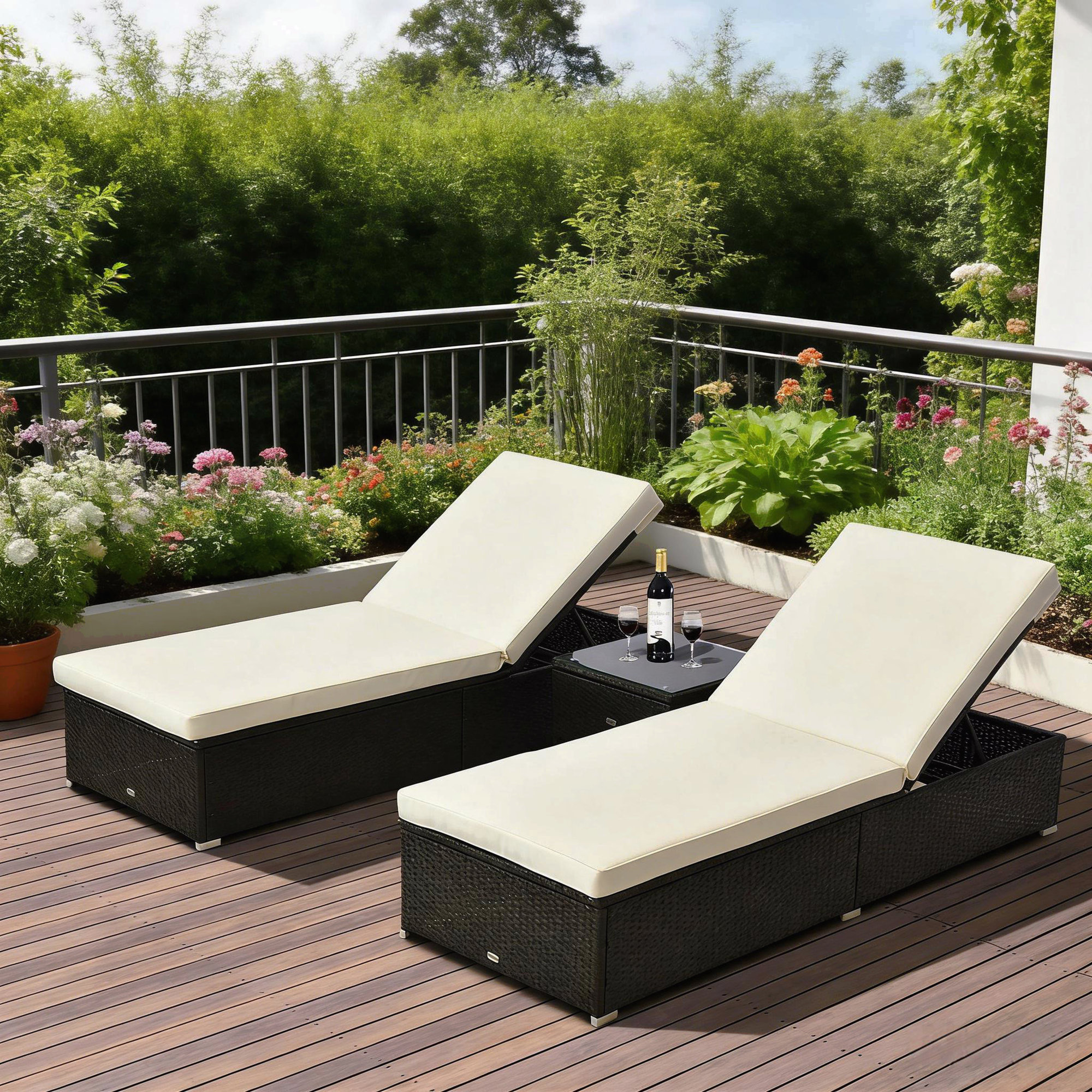 Latitude Run® 3-Piece Pool Furniture Set, Outdoor Patio - Wayfair Canada