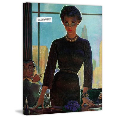 Vintage Fashion The Fall of Edie Markham by Edwin Georgi Painting Print on Wrapped Canvas -  Marmont Hill, MH-FASGLM-68-C-31