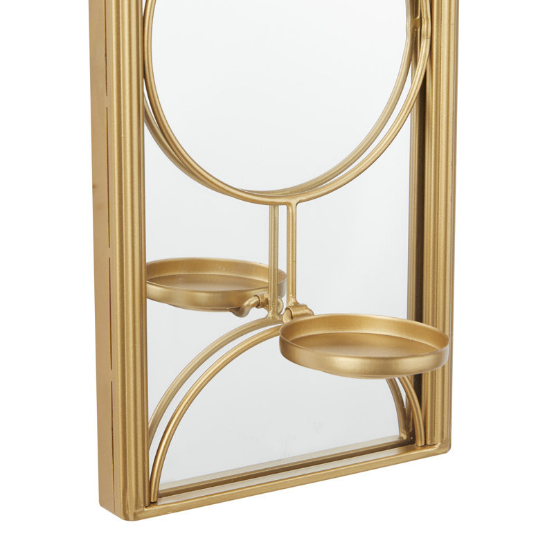 Cosmoliving By Cosmopolitan Modern Metal Wall Sconce, Gold