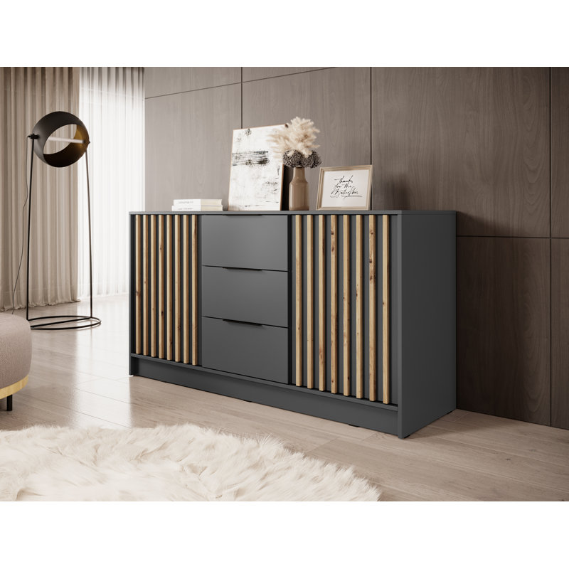 Ivyanna 155cm Sideboard, Dark Grey/Brown