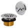 1-3/8" Fine Thread Bathtub Drain Trim with Trip Lever and Conversion Adaptor
