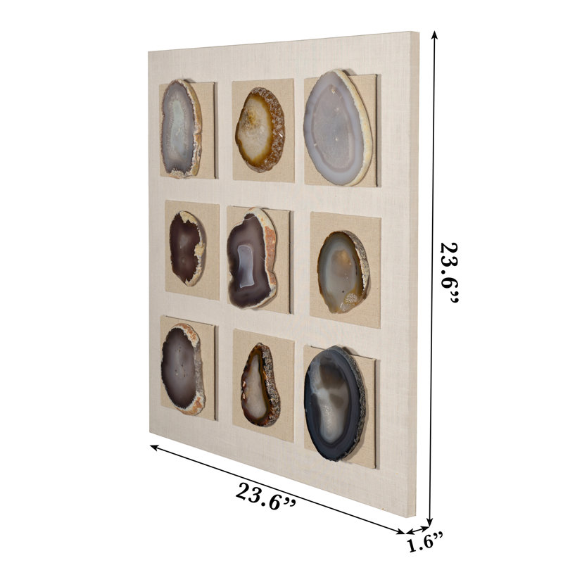 Handmade Abstract Wall Decor on Stone