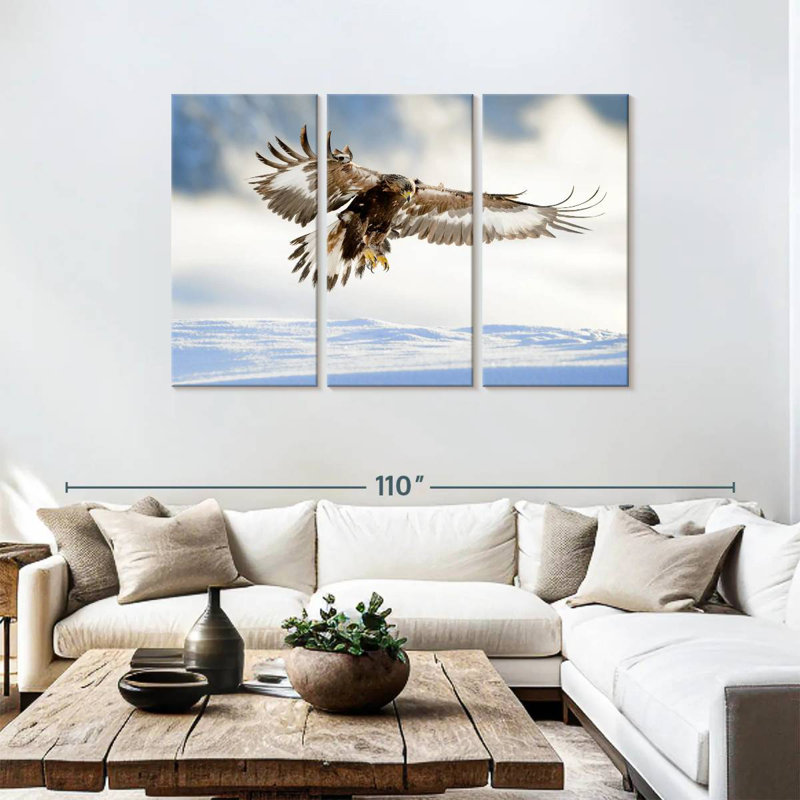 Brampt Norwegian Golden Eagle, 48" H x 74" W
