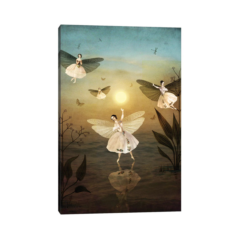«Sundance» par Catrin Welz-Stein - impression d'art graphique, H 18 po x l 12 po x 1,5 po, Toile tendue, Pas de tapis