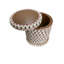Pouf de rangement bohème à franges, repose-pieds rembourré avec rangement dissimulé, 40 x 40 x 45 cm