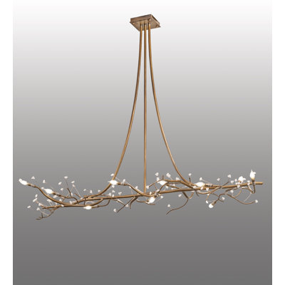 12 - Light Dimmable Modern Linear Chandelier