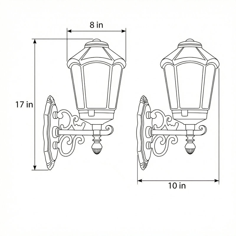 Cyrus 1-Light Outdoor Armed Sconce