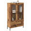  Highboard Corona Black Oak 69.5 X 31 X 115 Cm Engineered Wood-1231150341